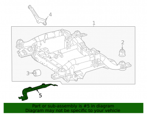 Left engine guard mounting bracket for Mercedes W167 GLE 350 20-24 AWD