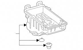Air filter housing Lexus UX200 19- lower part