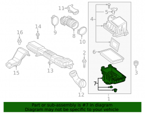 Air filter housing Lexus UX200 19- lower part