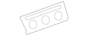 Front control panel trim for heater VW Jetta 19 - black gloss, scratches