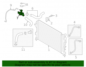 Cooling system filler neck Hyundai Kona 18-21 2.0