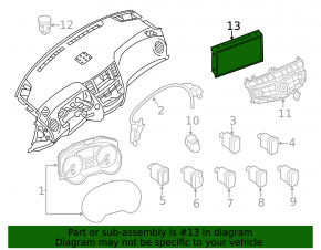 Monitor display navigation Infiniti JX35 QX60 16-rest