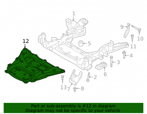 Engine protection metal BMW X5 G05 19-23