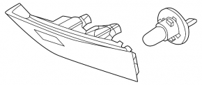 Light inside tailgate left Volvo V90 17-20 usa T5, T6 code: JA02