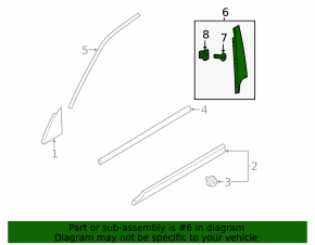 Door trim side front right Volvo XC60 18-23
