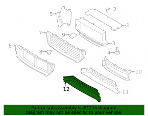 Volvo XC90 25-26 Type 2 Lower Radiator Duct