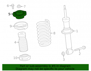 Rear left shock absorber support BMW X3 G01 18-