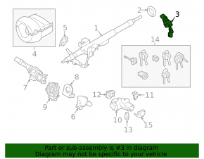 Subaru Forester 14-18 SJ steering shaft