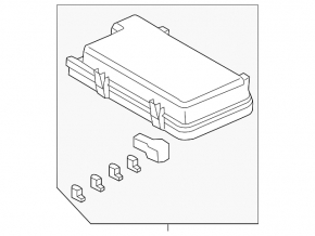 Honda Accord 14-15 hybrid underhood fuse box cover