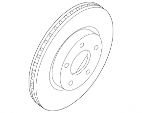 Front right brake disc Nissan Maxima A36 16-