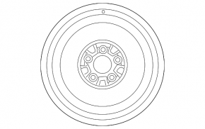 Spare tire for Infiniti G25 space saver R17 225/55 5x114.3, iron