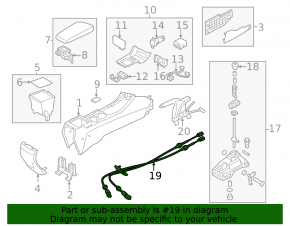Kia Optima 11-13 Shift Cable