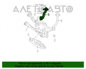 Upper rear left arm Chrysler 300 11- rear iron