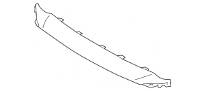 Front bumper grille trim lower grill Lexus IS 17-17