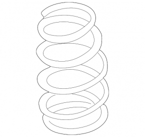 Front left spring for Nissan Murano z50 03-07