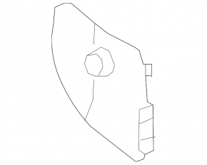 Center console trim side right Toyota Sienna 11-14 beige