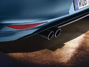 Muffler tip left VW Beetle 12-19 black for 1 dual exhaust, 76mm