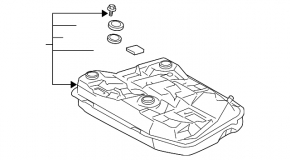 Toyota Prius 2004-06 Fuel Tank