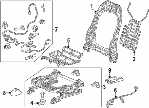 Lumbar support for driver's seat Honda CRV 23- with motor