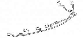 Wiring rear bumper Lexus NX300 18-21 for parking sensors and foot boot opening sensor