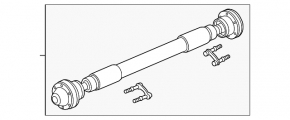 Cardan shaft cardan front Cadillac CTS 14-19 AWD 2.0, 3.6