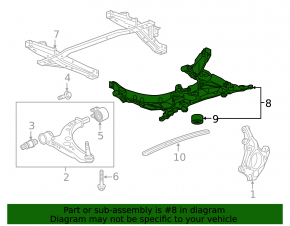 Chevrolet Volt 16 engine subframe - aluminum