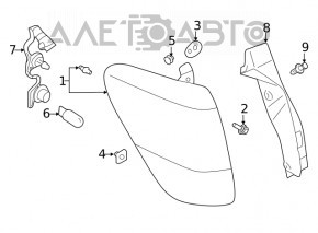 Light outer wing left Subaru Forester 19- SK