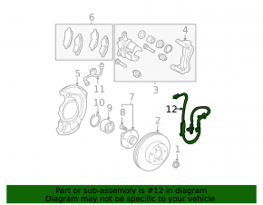 ABS sensor front left Toyota Solara 04-08