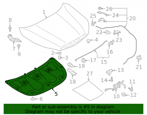 Subaru Forester 19-24 SK Hood Insulation