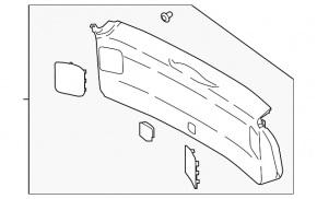 Lower Trunk Door Trim Subaru XV Crosstrek 18-23