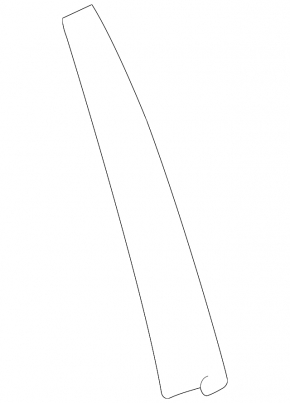 Door trim side rear left Chevrolet Cruze 11-16