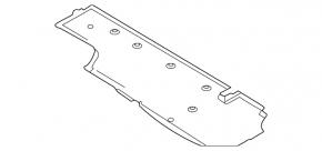 Right underbody protection Porsche Panamera 14-16