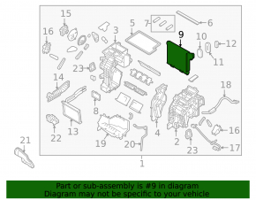 Hyundai Sonata 15-19 evaporator with temperature sensor