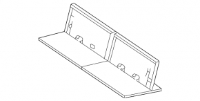 Front trunk floor Mercedes X167 GLS 450 20-26 dark gray, for cleaning