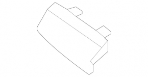 Mercedes W167 GLE 350 450 20-23 Front Bumper Tow Hook Cap Lower Part