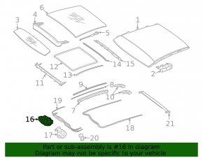 Mercedes C-class W205 panoramic motor with glass