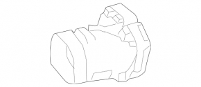 Right exhaust tip for Mercedes X164 GL W164 ML