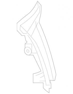 Right outer wing light trim for Mercedes GLC 20-22