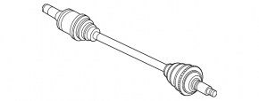 Drive axle rear right Ford Explorer 11-19 rusty