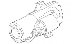 Starter Ford Mustang mk6 15-17 2.3T without retractor, for spare parts