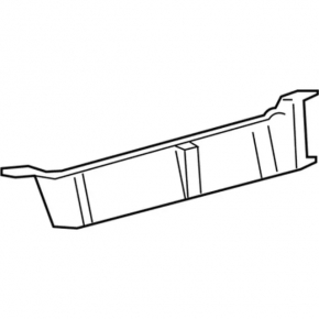 Rear bumper guard, central, for Ford Edge 15-18