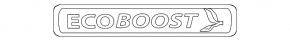 Emblem inscription ECOBOOST tailgate Ford Edge 19-24