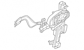 Front left door lock Ford Escape MK4 20-22 complete with mechanism and guide
