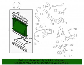 Toyota Avalon 05-12 Water Cooling Radiator