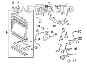 Toyota Avalon 05-12 Water Cooling Radiator
