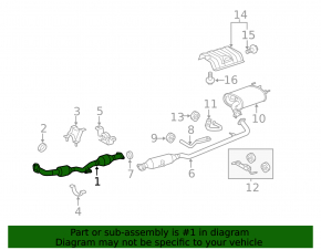 Intake pipe with catalytic converter Toyota Camry v40 hybrid replaceable corrugation