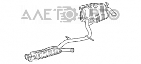 Mercedes W211 E550 right rear muffler with barrel