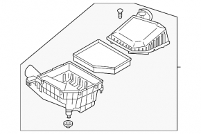 Air filter housing Volvo XC40 19-22