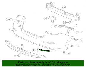 Reflector rear right Honda Insight 19-22