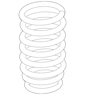 Rear left spring BMW 5 F10 11-16 AWD electric